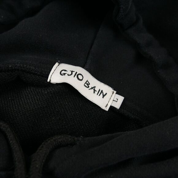 Gjio Bain Itachi Naruto Black Terry Oversized Hoodie Mens Sweatshirt Sz L - Picture 3 of 8